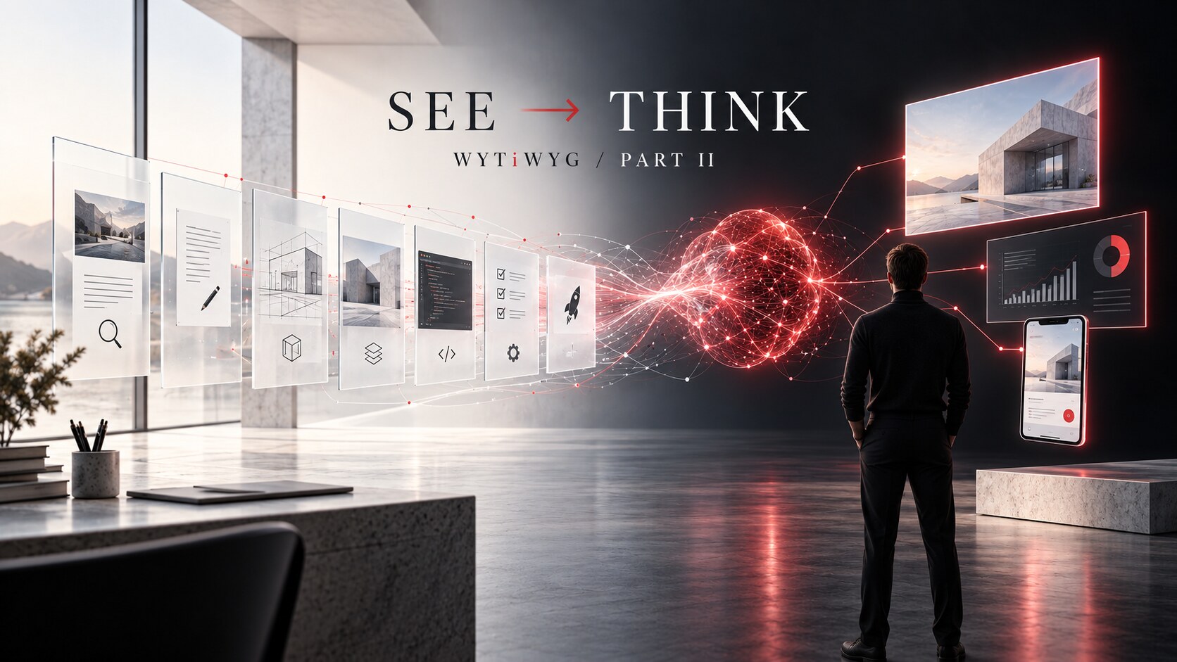 Od SEE do THINK — WYTiWYG i produkcja sterowana myślą w erze agentów AI